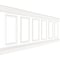 Ekena Millwork Wainscot Paneling Kit, Urethane, 94-1/2 in L, Factory Primed WPKUSQ041P036 - alternate 3